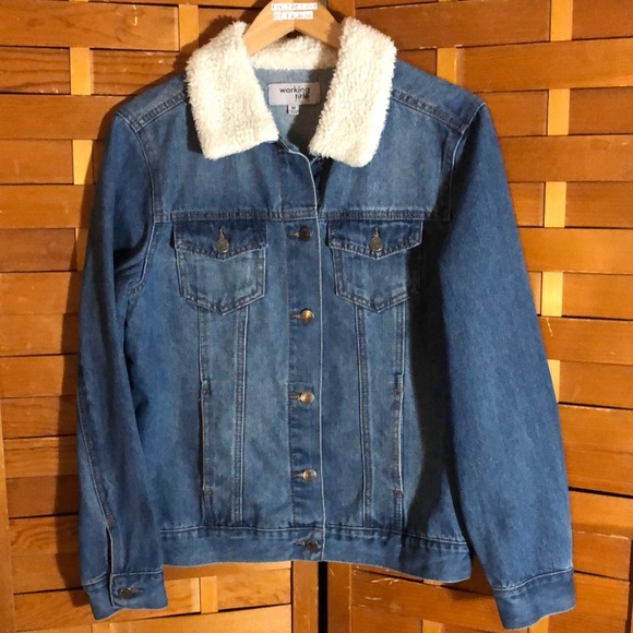 Working Title Denim Jackets & Blazers - Sherpa Collar Denim Jacket NWOT